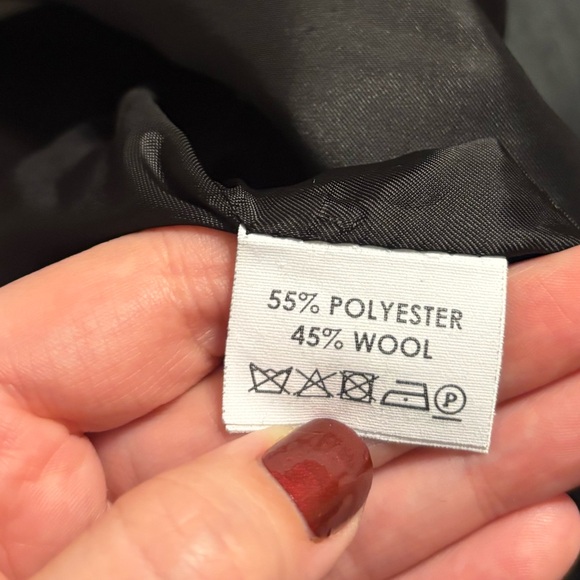 Dries Van Noten Gray Pinstripe Belted Blazer Wool Blend Size 36 US 4 - Picture 11 of 11